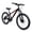 Black, variant on 26 Inch Mountain Bike, 9-Speed Mountain Bicycle with Front Suspension and Dual Disc Brakes, Carbon Steel Frame MTB Bike for Teenagers Adult Men Women, White