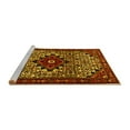 thumbnail image 2 of Ahgly Company Machine Washable Indoor Rectangle Persian Yellow Traditional Area Rugs, 3' x 5', 2 of 4