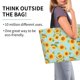 thumbnail image 2 of Fotbe White Polka Dot Sunflower A Bolsa Tote Estética de Lona con Estampado para Mujer - Bolsa Reutilizable de Hombro Casual para Vacaciones, Compras, Trabajo y Gimnasio, 2 of 8