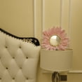 thumbnail image 4 of Espejo De Flores, Decoración De Pared De Flores De Estilo Nórdico, Espejo De Plumas De Macramé, Decoración Montada En La Pared Para Sala De Estar Y Dormitorio Yuarrent HA026970-04, 4 of 6