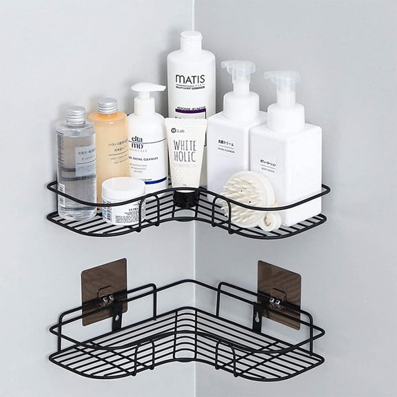SHELLTON Bathroom Corner Rack Shower Caddy Pole Storage Wall Storage Holder
