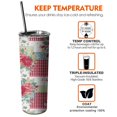 thumbnail image 6 of 20oz Pioneer Flower Skinny Tumblers Stainless Steel Tumbler with Lid and Straw,Vacuum Insulated Double Wall Travel Tumbler Cups with Cleaning Brush for Coffee,Tea, 6 of 6