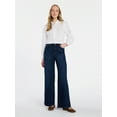 thumbnail image 2 of Time and Tru Women's Wide Leg Jeans, 31" Inseam, Sizes 0-22, 0L-22L, 2 of 6