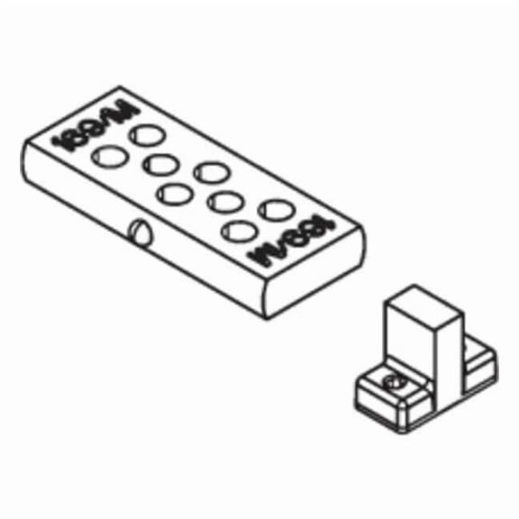 Lcn Track Bumper, Aluminum, 2030, Gray 2030-169