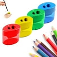 thumbnail image 2 of ZLight 12pack/lot Manual Pencil Sharpener Double Holes Easy Sharpening Manual Pencil, 2 of 6