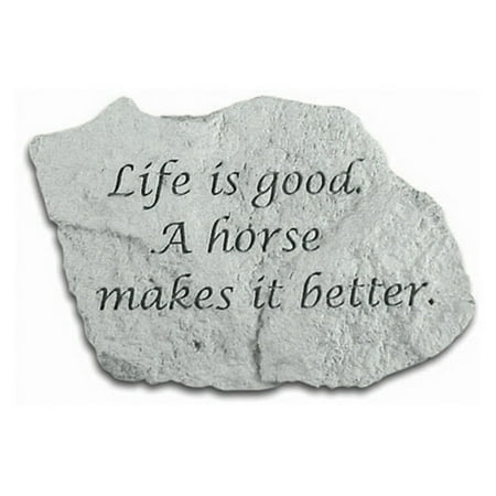 Life Is Good A Horse Makes It Better Garden Stone