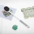 thumbnail image 6 of Unique Bargains 1 Pc Double Sided Transparent Handle Bath Brush for Bathroom 16.93"x2.95"x2.36" White Clear, 6 of 6