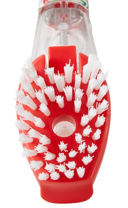 The Pioneer Woman 2-Piece Plastic Soap Dispensing Dish Wand and Palm Brush Set, Heritage Floral