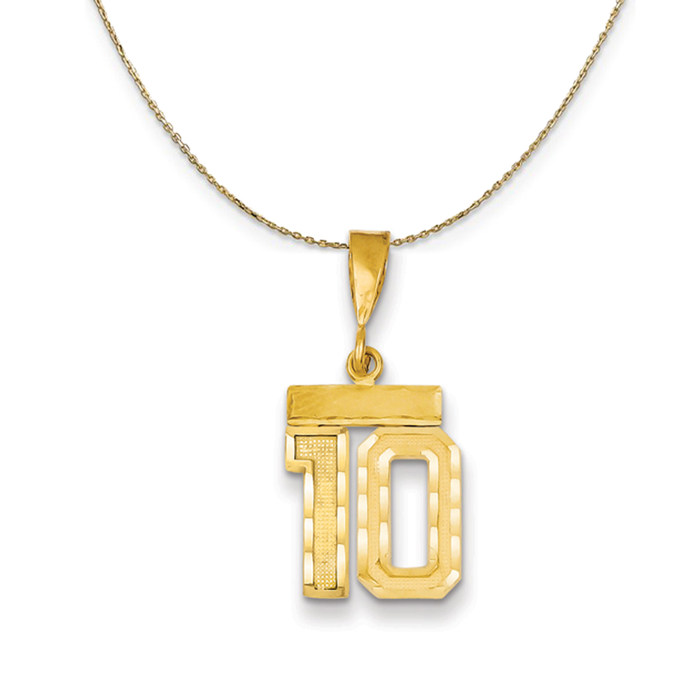 14k Yellow Gold, Varsity, Sm D/C 