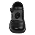 thumbnail image 4 of Petalia Girls' Faux Leather Details Buckle School Shoes (Big Kids) - Black, 4, 4 of 7