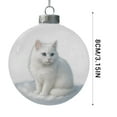 thumbnail image 3 of Weekly Deal karymi Cute Cats 2D Flat Christmas Pendant Feline Theme Tree Ornament Whimsical Animal Holiday Decor Christmas Party Supplies Weekly flyer Summer Savings, 3 of 5