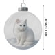 thumbnail image 3 of Adornos navideños, decoraciones navideñas, regalos de Navidad. Lindo colgante navideño plano 2D de gatos. Decoración para árbol de Navidad. Colgante plano decorativo., 3 of 5