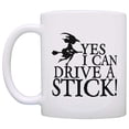 thumbnail image 2 of ThisWear Funny Halloween Mug Yes I Can Drive a Stick Witch 11 ounce 2 Pack Coffee Mugs, 2 of 4