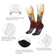 thumbnail image 3 of Balery Sunshine Flower Meditating Cat Calcetines novedosos Calcetines deportivos Calcetines hasta la rodilla Calcetines de algodón Calcetines originales y geniales, 3 of 6