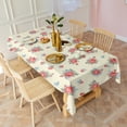 thumbnail image 3 of Pioneer Flower Floral Print Pattern Rectangle Tablecloth 60"x120", Waterproof Polyester Table Cloth, Wipeable Spillproof for Dining Camping Indoor Outdoor, 3 of 6