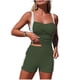 thumbnail image 2 of Trajes de baño Amzcrzy Tankini para mujer, traje de baño de , bikini de mujer de color sólido a juego con bolsillo, traje de baño deportivo Tangini dividido, traje de baño verde militar, XL, 2 of 7