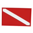 thumbnail image 1 of Fosa Outdoor PVC Diving Flag Patch Diver Down Backpack Badge Replacement Accessory, Diver Flag,Diving Flag Badge, 1 of 8