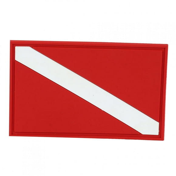 Fosa Outdoor PVC Diving Flag Patch Diver Down Backpack Badge Replacement Accessory, Diver Flag,Diving Flag Badge