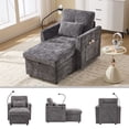 thumbnail image 2 of Newboti Furniture Multifunctional lazy person sofa recliner can be stored storage backrest with cell phone bracket chenille single leisure chair for living room bedroom small household BN.8483, 2 of 16
