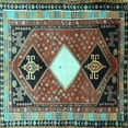 thumbnail image 1 of Ahgly Company Indoor Square Persian Light Blue Traditional Area Rugs, 5' Square, 1 of 4