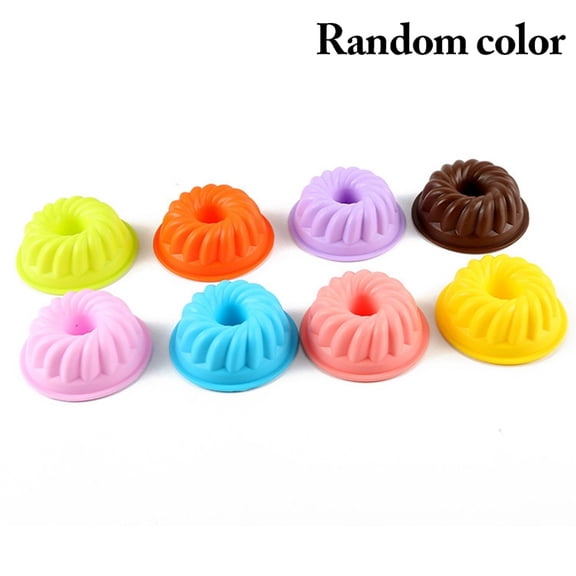Mini Cake Mold, 2.75in Realistic Fluted Silicone Baking Cupcake Mold