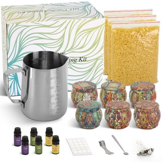 Candle Making Kit by Craft It Up! Complete DIY Beginners Set with Silicone  Molds, Soy Candle Wax Supplies Plus Pot, Wicks, Essential Oils & More, Scented  Homemade Candles Set for Teens 