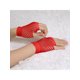 thumbnail image 5 of INSPIRAR CHIC Guantes de malla sin dedos para mujeres, accesorios de disfraz de fiesta de los años 80, guantes de red cortos - 1 par rojo, 5 of 5