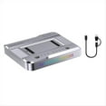 thumbnail image 3 of Dual-Bay M.2 NVME NGFF SSD Docking Station with RGB, USB3.2 GEN2 Type C 20Gbps Data Transfer, OFFline Cloner Duplicator, 3 of 8
