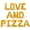 Gold, variant on Letter Balloons - LOVE AND PIZZA 16" Inch Alphabet Letters Foil Mylar Balloon Birthday Party Banner (Gold)