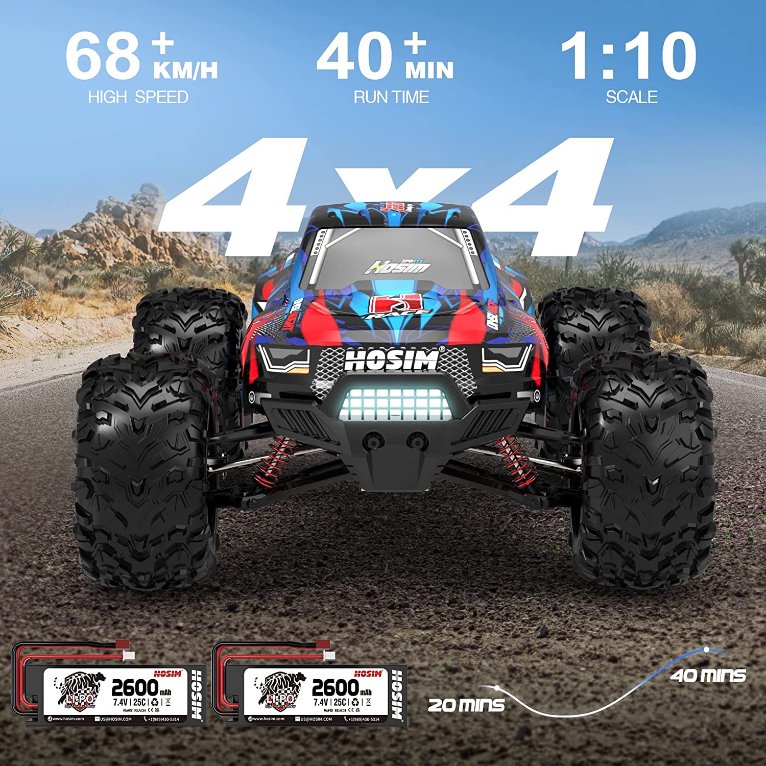 Hosim X07 Hintere Kipphebel - Ersatzteil Für 1:10 Brushless RC Auto, 2 Stück, Original-Zubehör