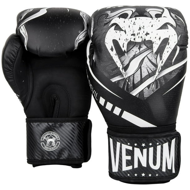 Venum Devil Training Boxing Gloves - 8 oz. - White/Black - Walmart.com