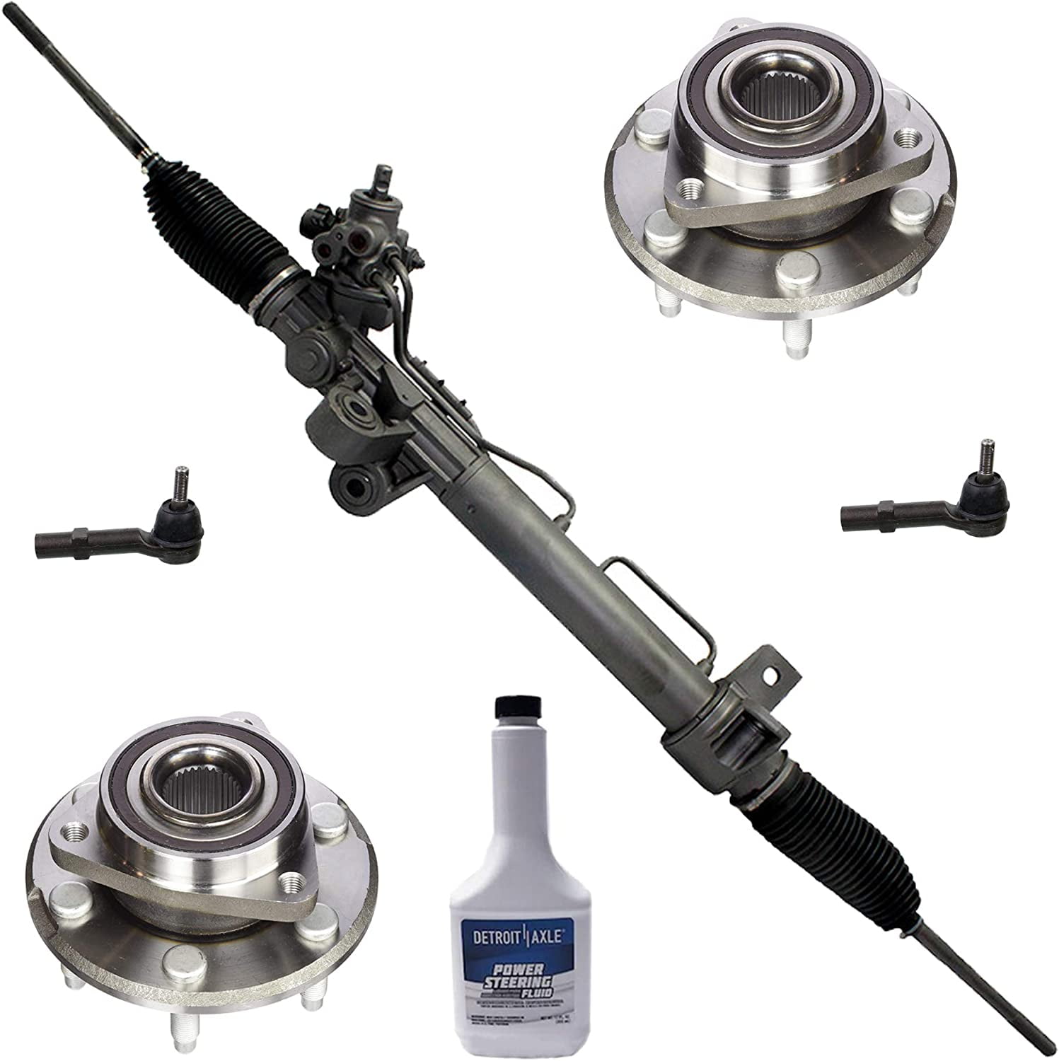 Detroit Axle Complete Power Steering Rack and Pinion Assembly for 2009-2014 Nissan Maxima 