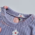 thumbnail image 4 of Conjunto de pijama de 2 piezas para mujer, conjunto de Jersey y pantalones de lana acanalados de terciopelo grueso, informal, cálido, otoño, 4 of 5
