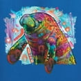thumbnail image 6 of Wild Bobby Rainbow Painted Manatee Dean Russo Design Animal Lover Men Tank Top, Royal, X-Large, 6 of 6