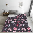 thumbnail image 5 of Sikiie Breast Cancer Awareness1 Ultra-Soft Micro flannel Blanket Luxury All Seasons Warm Blanket for Bedding Sofa and Travel (4 sizes)-60"x50", 5 of 7