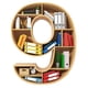 thumbnail image 4 of Adornos navideños, adornos navideños, regalos navideños, adorno colgante para amantes de los libros, adorno de biblioteca, formas digitales, decoración para ratones de biblioteca, adorno acrílico, reg, 4 of 4