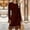 *Wine, variant on ClodeEU Womens Round Neck Long Sleeve Fringe Hem Dress, Bodycon Mini Short Dresses Fashion Clothes White,Womens Plus XL