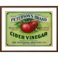 thumbnail image 2 of Art.com Hollywood, California - Peterson's Cider Vinegar Label Art Print by Lantern Press, Brown Frame Wall Art, 29" x 23", 2 of 5