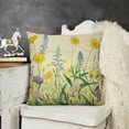 thumbnail image 2 of YINGXI  Colorful Wildflowers Spring Throw Pillow Cover,Spring Flower Cushion Case for Sofa Couch 12x12in, 2 of 5
