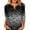 Gray, variant on Sheghy Ladies Lightweight Linen Halloween Crew Neck Three Quarter Sleeve Top Orange S