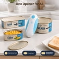 thumbnail image 3 of Moreblue One-Touch Automatic Electric Can Opener, USB-C Rechargeable Can Opener Smooth Edge, Hands-Free Countertop Electric Can Opener for Seniors, Arthritis, Weak Hands, Kitchen Gadget Gift（Blue), 3 of 8