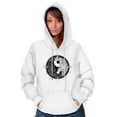 thumbnail image 5 of Floral Yin Yang Symbolic Spiritual Hoodie Sweatshirt Women Brisco Brands L, 5 of 6