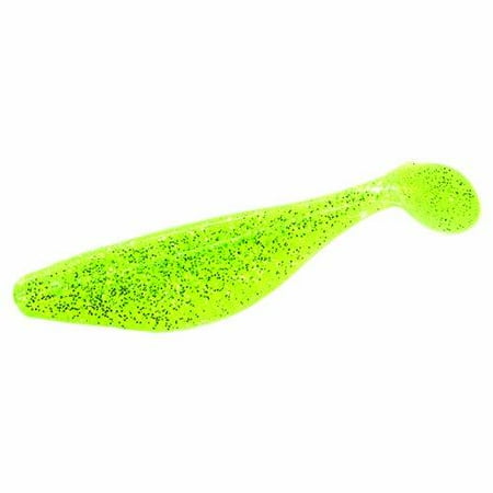 Twister Tip - Mister Twister 3-Inch Sassy Shad Bait-Pack of 10 (Chartreuse) 831735 MISTER TWISTER