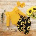 thumbnail image 3 of ibuvkizy Toddler Baby Girl Tank Top Sets Summer Baby Girl Outfits Clothes,Toddler Baby Girls Long Sleeve Ruffles Romper Bodysuit+Floral Pants Outfits,Gifts for Her, 3 of 9