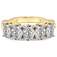 thumbnail image 5 of IGI Certified Oval Shape Lab Grown Diamond Anniversary Band Ring For Women | 5 Stone 6 CT TW In 14K Yellow Gold | FG-VS1-VS2 Quality Serafina Friendly Diamonds Band Ring, 5 of 5
