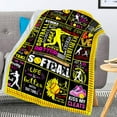 thumbnail image 2 of Softball Blanket Ultra Soft Warm Flannel Throw Blanket Softball Lover Softball Team Blankets Gifts for Girls Adults Kids 50"X40", 2 of 6
