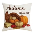 thumbnail image 2 of Puntoco Vegetable Pumpkin Decorative Pillowcase Double Side Design with Invisible Zipper Linen Pillowcase Suitable for Living Room Household Pillowcase, 2 of 4