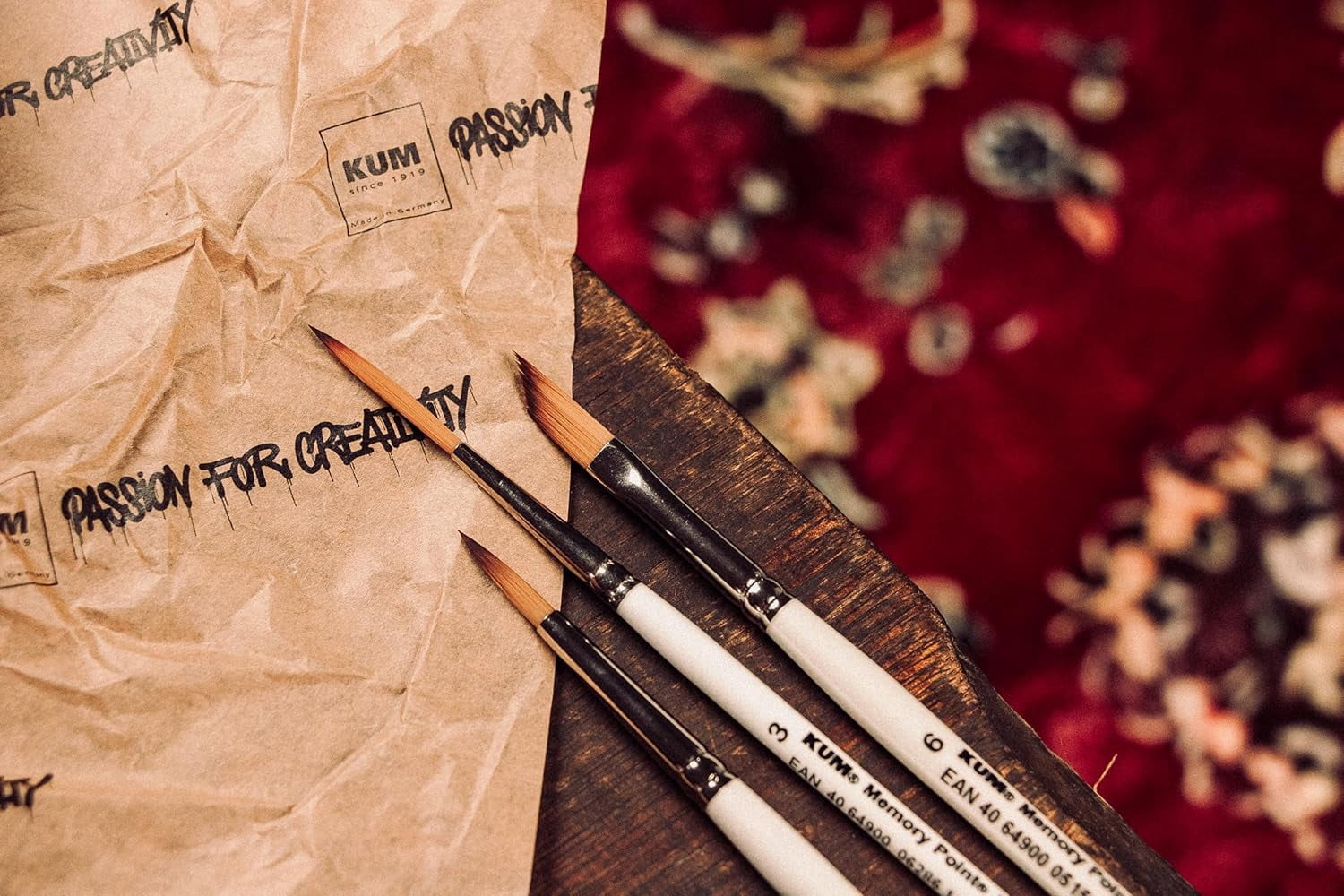 JJEAN-Kum 511.45.11 No.11 Memory Point Handmade Brush with Round Pointed Tip