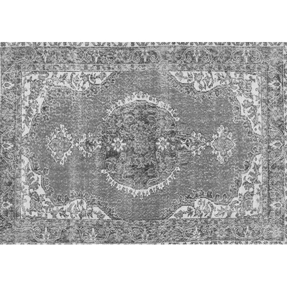 Ahgly Company Indoor Rectangle Persian Gray Traditional Area Rugs, 7' x 9'