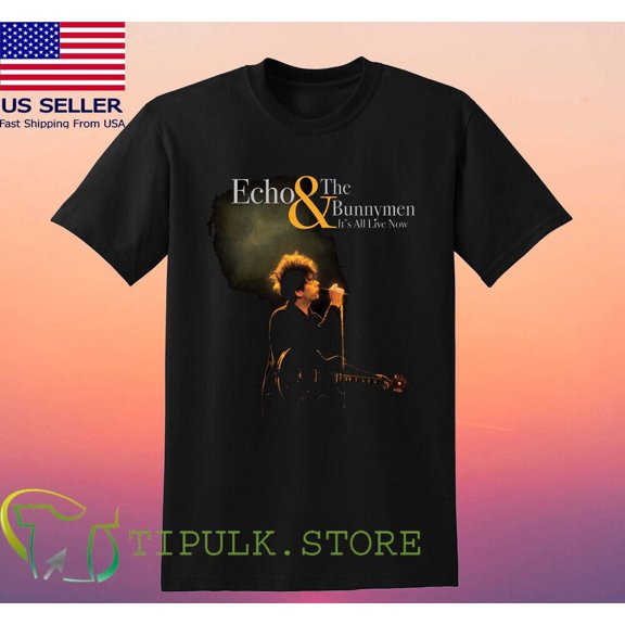Echo And The Bunnymen Men's Black T-shirt Size S-5XL